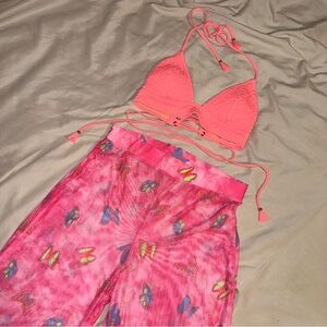 Victoria's Secret Peach Bikini Top